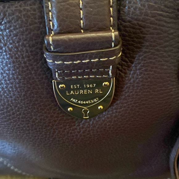 Lauren Ralph Lauren Brown Leather Doctor Handbag - Picture 6 of 6